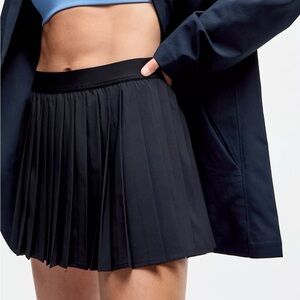 NWT Lululemon High-Rise Pleated Tennis Skirt in Black Size 14